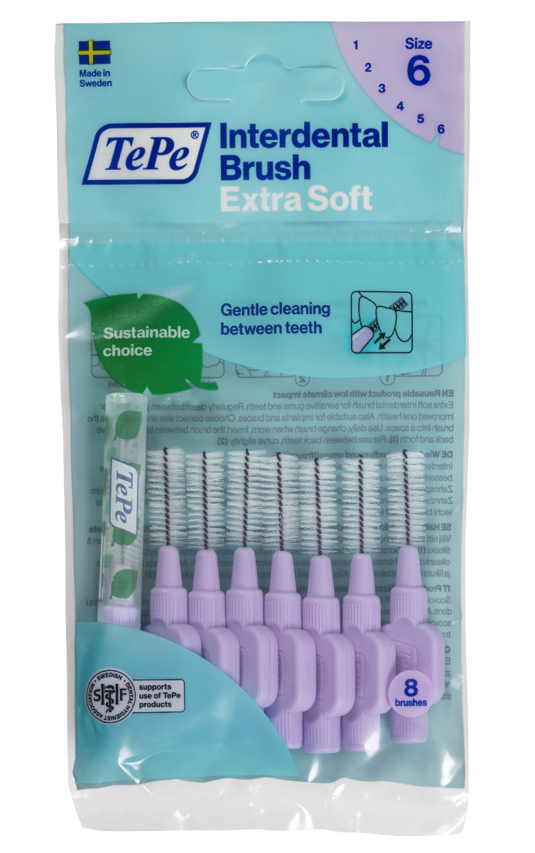 Tepe Mezizubní kartáčky EXTRA SOFT světle fialové 1