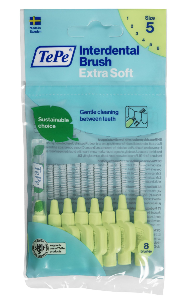 Tepe Mezizubní kartáčky EXTRA SOFT světle zelené 0