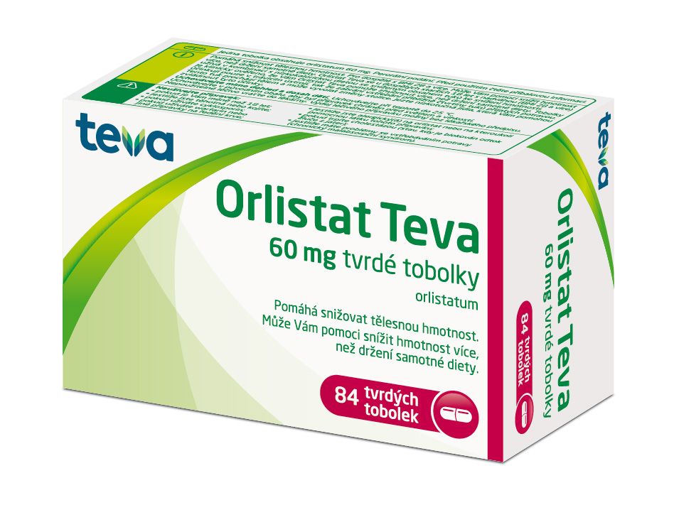 Teva Orlistat 60 mg 84 tobolek Teva