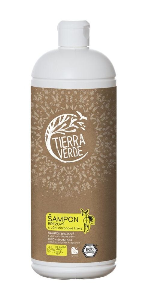 Tierra Verde Šampon březový s vůní citronové trávy 1 l Tierra Verde