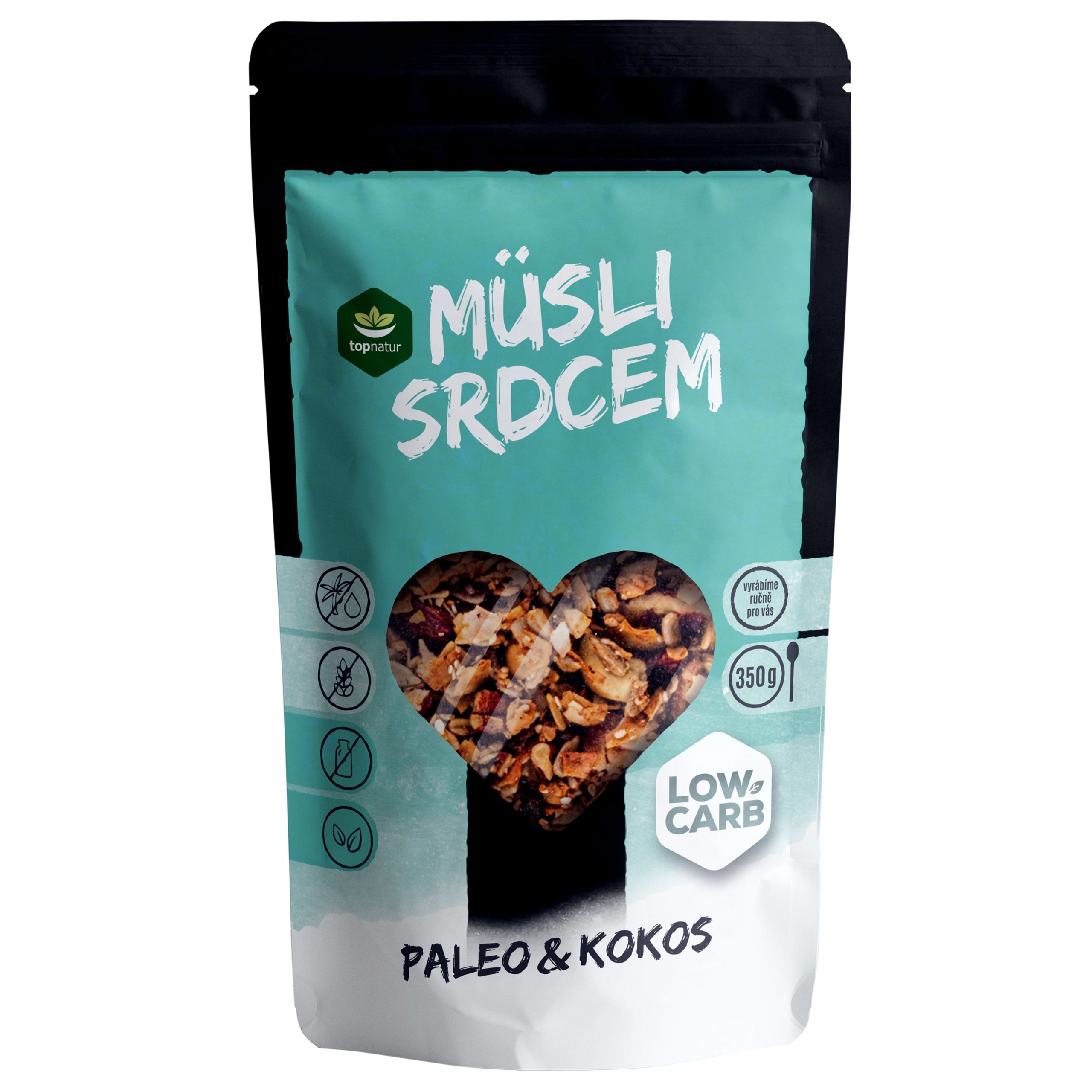 Topnatur Müsli srdcem Paleo&Kokos Low Carb 350 g Topnatur