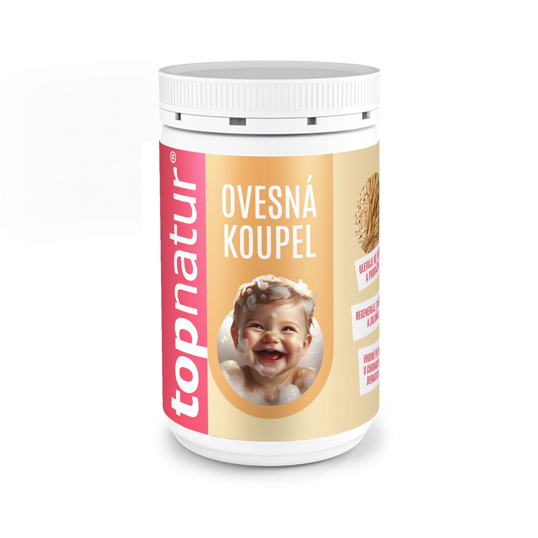 Topnatur Ovesná koupel pro děti dóza 350 g Topnatur
