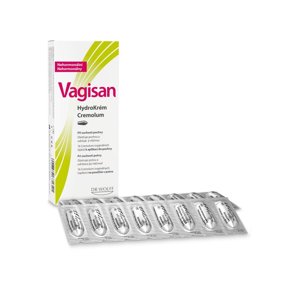 Vagisan HydroKrém Cremolum 16 čípků Vagisan