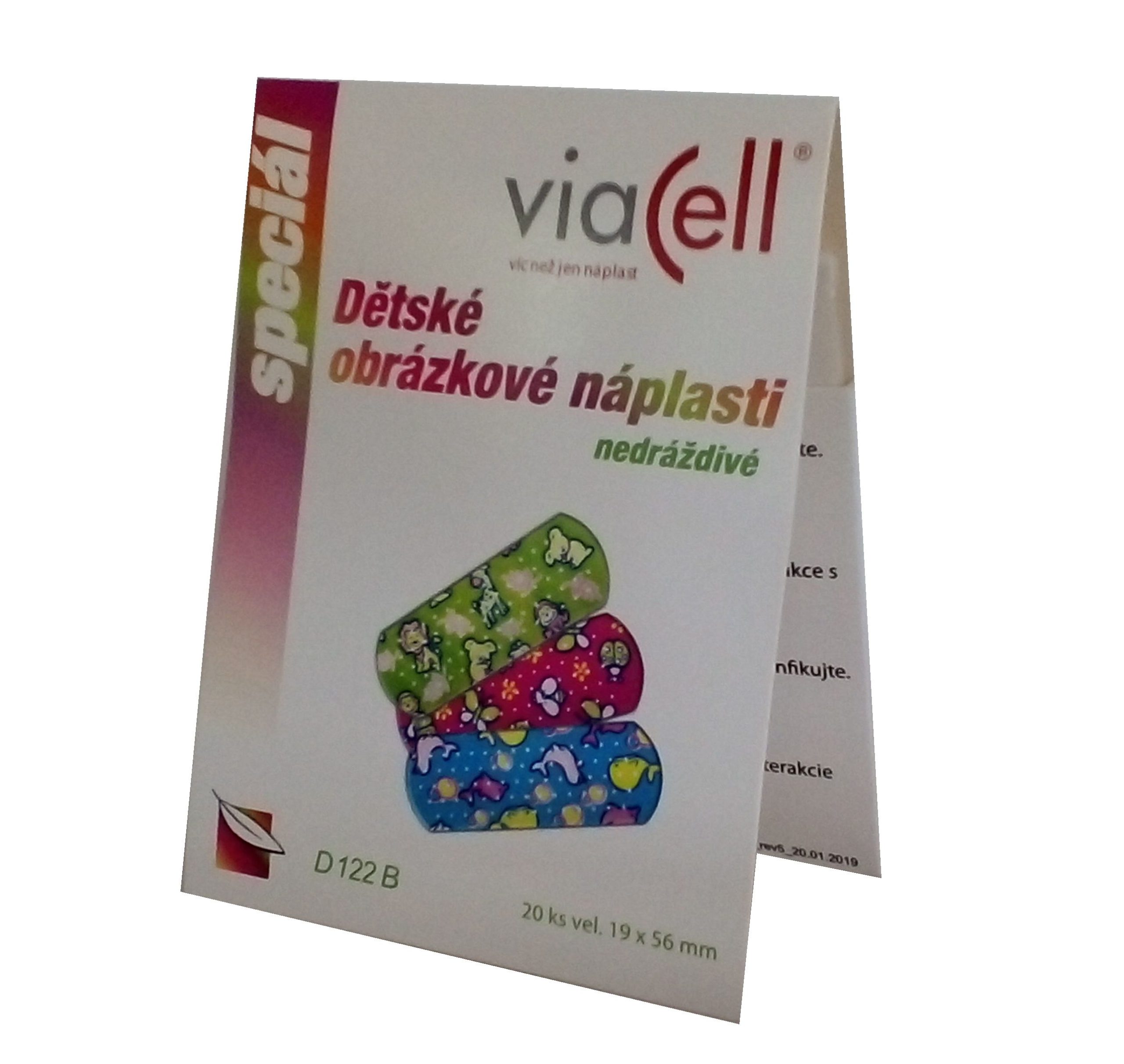Viacell D122B Dětské obrázkové náplasti 20 ks Viacell
