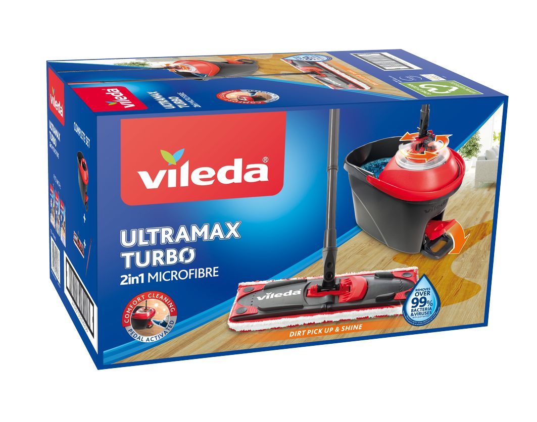 Vileda Ultramax TURBO set 2v1 MICROFIBRE mop + kyblík Vileda