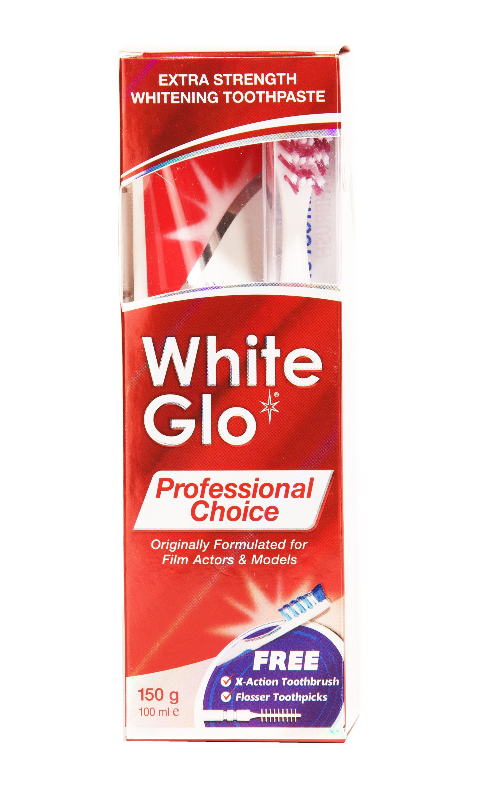 White Glo Professional Choice bělicí zubní pasta 150 g + kartáček White Glo