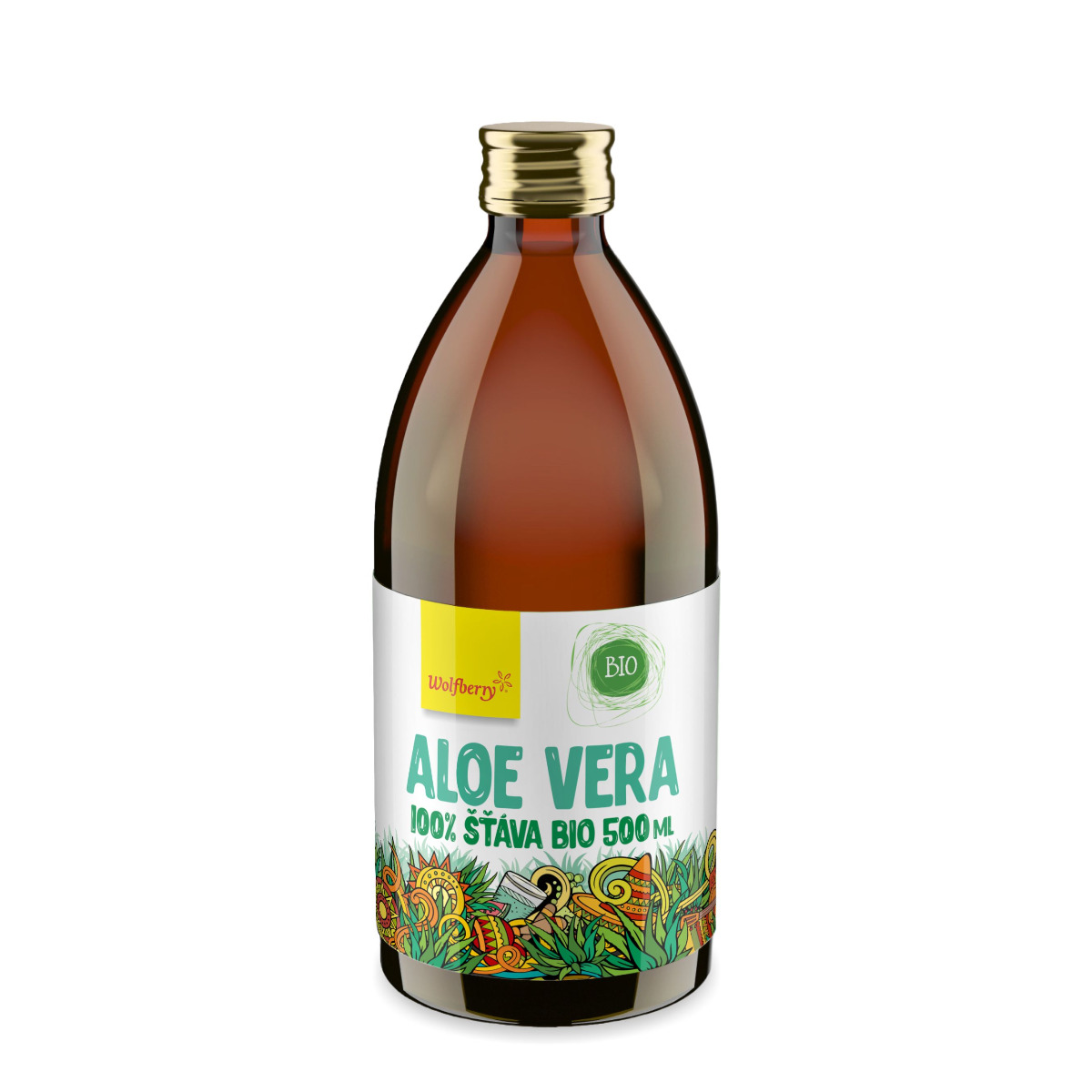 Wolfberry Aloe vera 100% BIO šťáva 500 ml Wolfberry