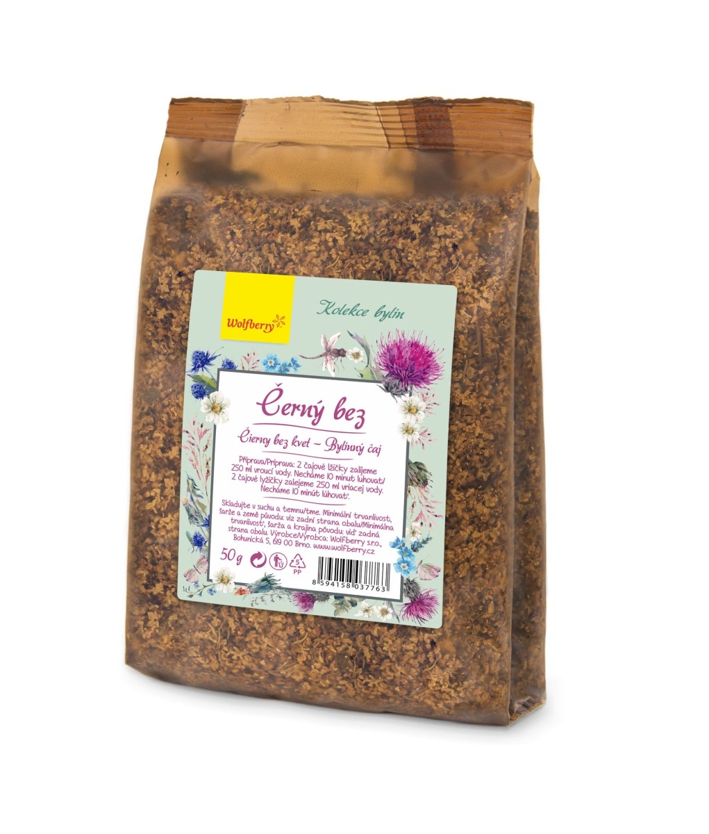 Wolfberry Černý bez bylinný čaj sypaný 50 g Wolfberry