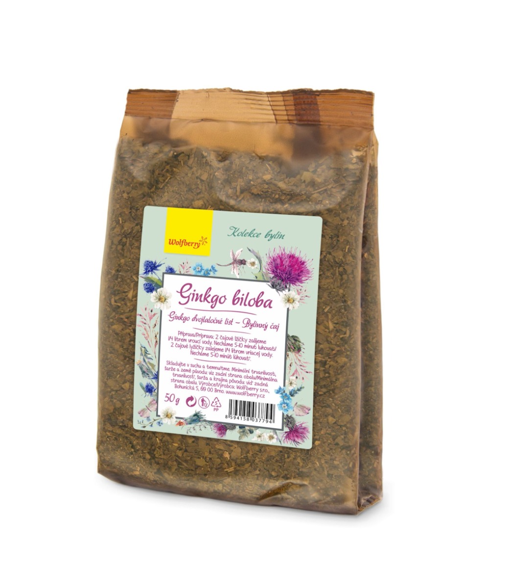 Wolfberry Ginkgo biloba bylinný čaj sypaný 50 g Wolfberry