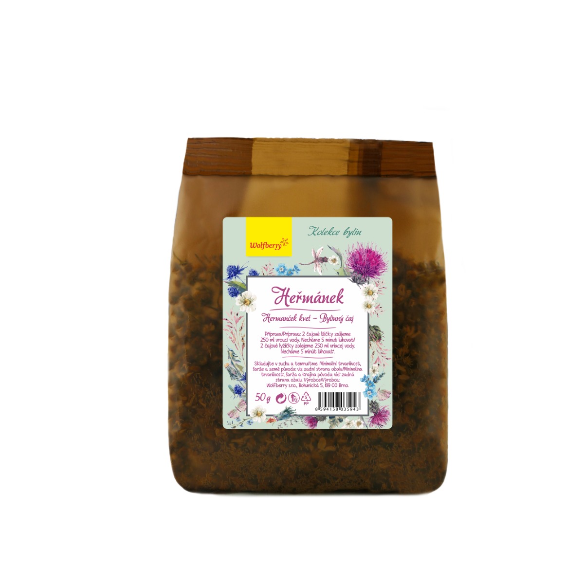 Wolfberry Heřmánek bylinný čaj sypaný 50 g Wolfberry