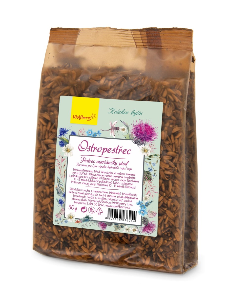 Wolfberry Ostropestřec plod bylinný čaj sypaný 50 g Wolfberry