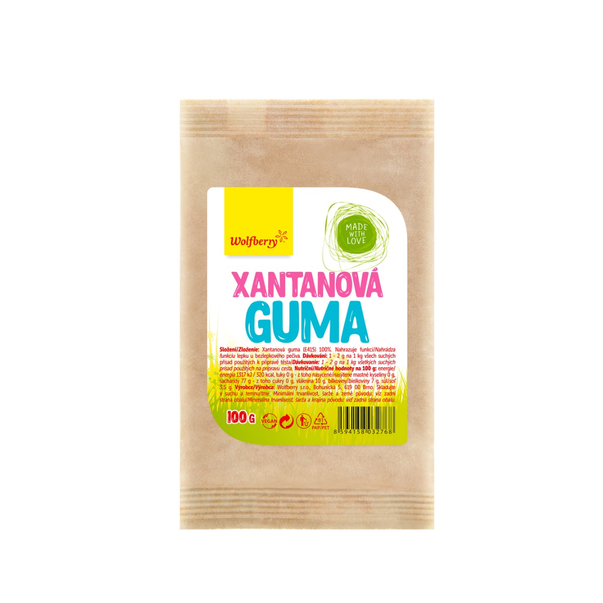 Wolfberry Xantanová guma 100 g Wolfberry