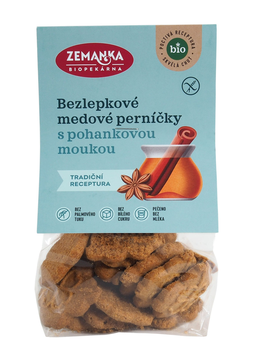 Zemanka BIO Bezlepkové pohankové perníčky 100 g Zemanka