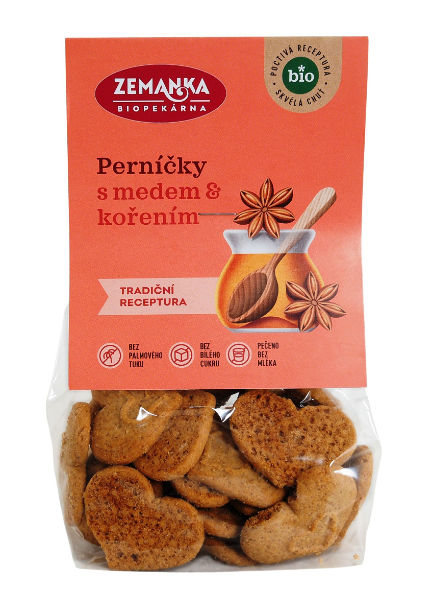 Zemanka BIO Perníčky s medem 100 g Zemanka