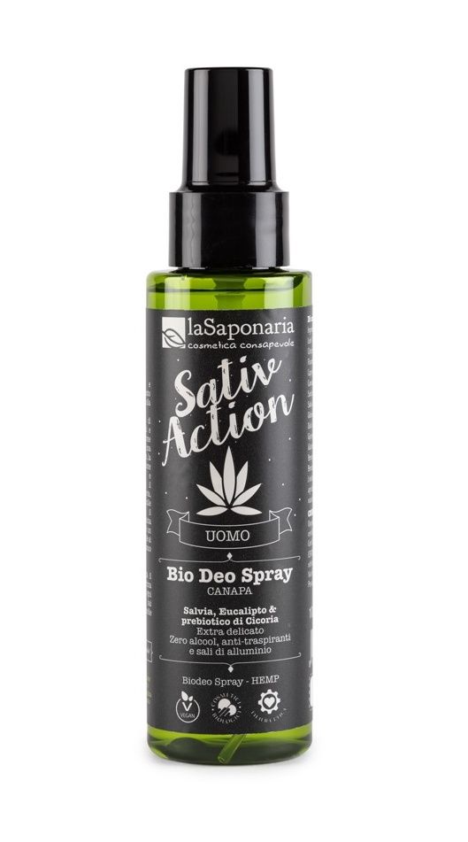 laSaponaria Pánský deodorant ve spreji s konopím BIO 100 ml laSaponaria