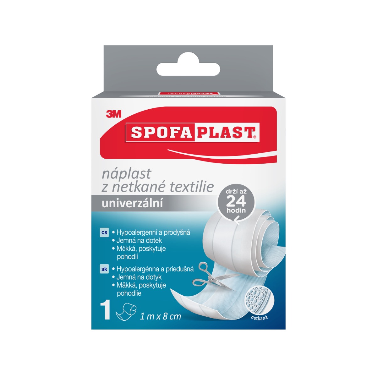 3M Spofaplast 864 Náplast z netkané textilie 1 m x 8 cm 1 ks 3M