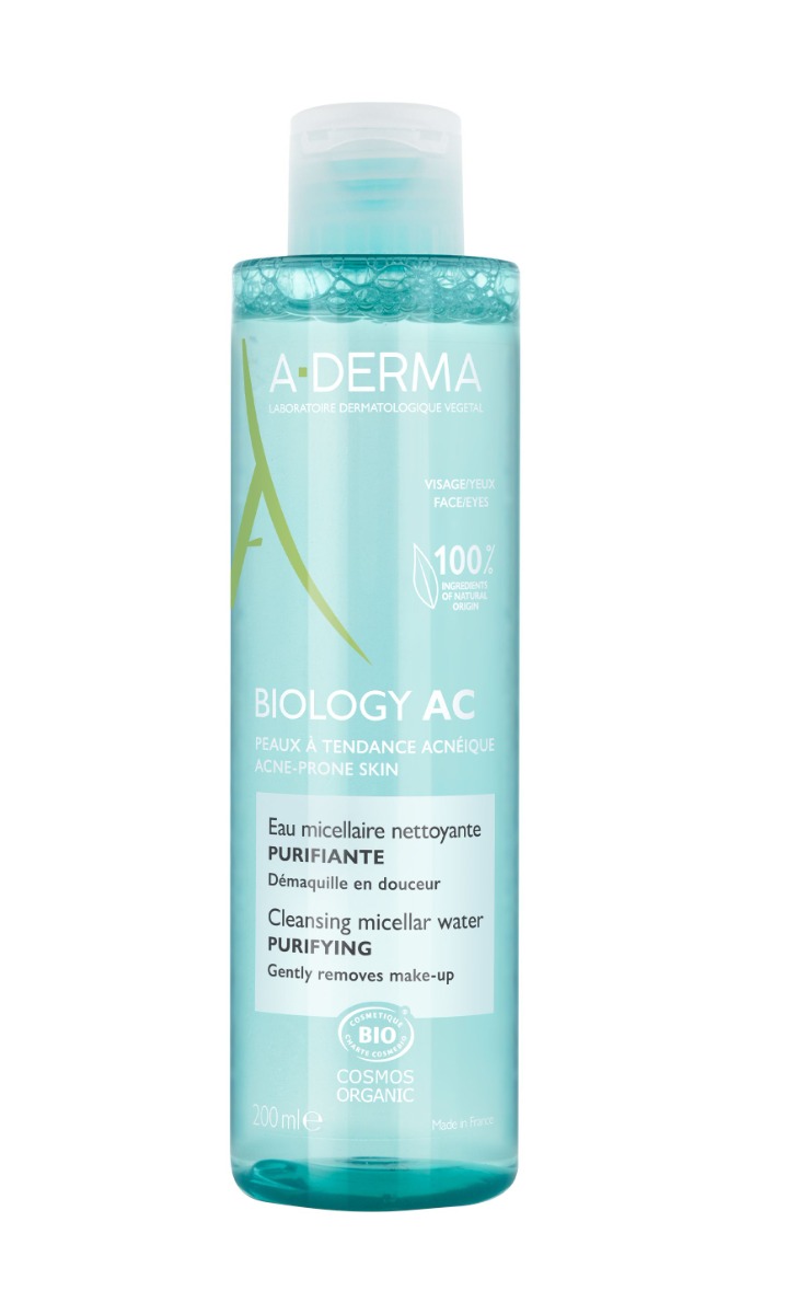 A-Derma BIOLOGY AC Čisticí micelární voda 200 ml A-Derma