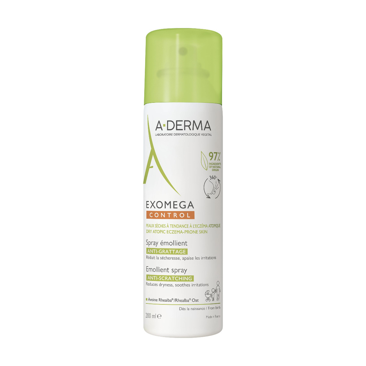 A-Derma Control Emolienční sprej pro suchou kůži se sklonem k atopii 200 ml A-Derma