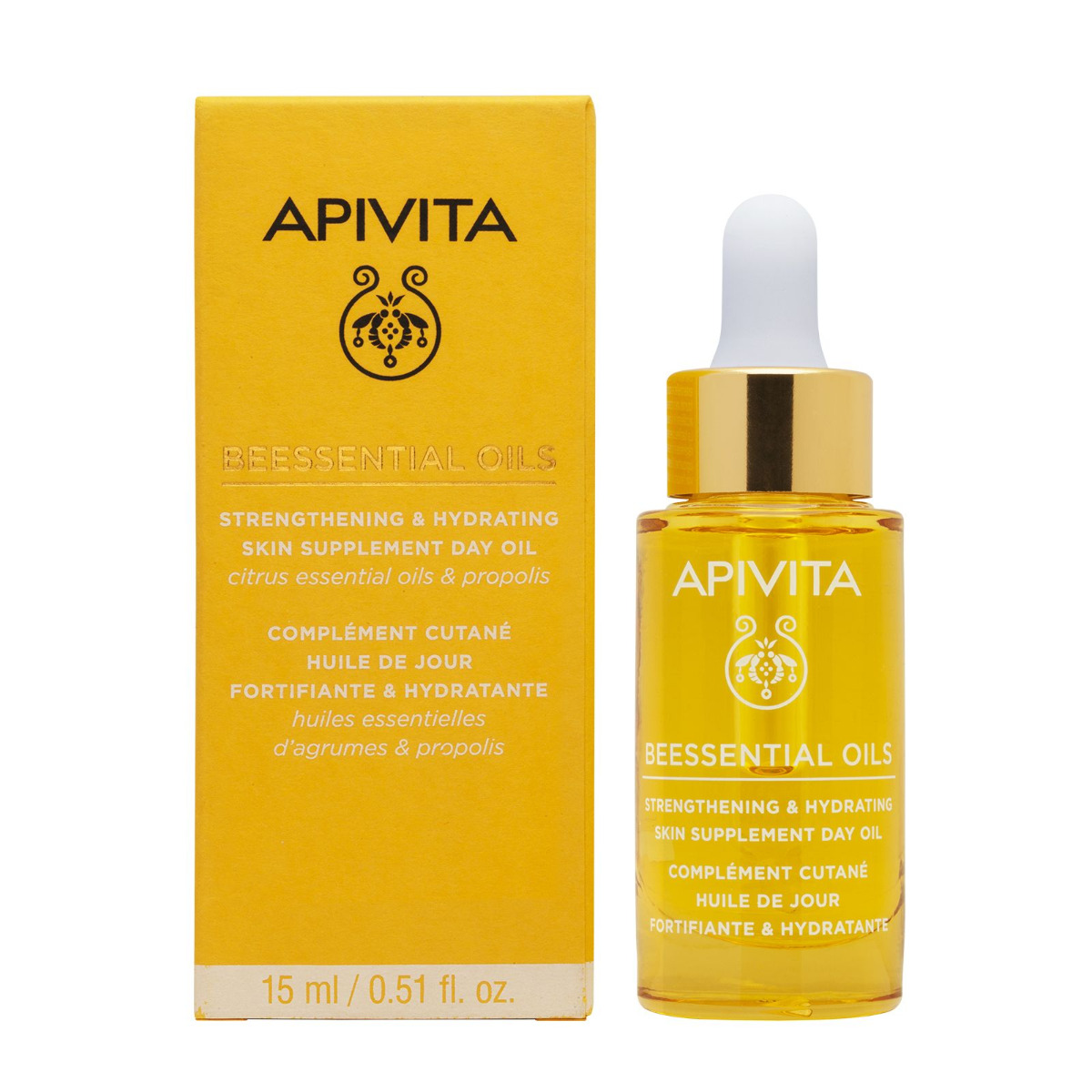 APIVITA Beessential Oils hydratační denní pleťový olej 15 ml APIVITA