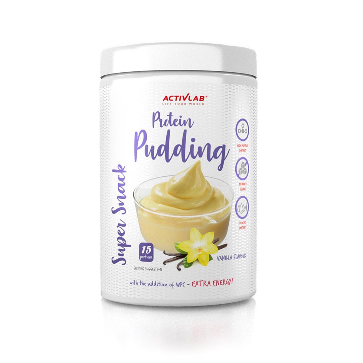 Activlab Super Snack proteinový pudink vanilka 450 g Activlab