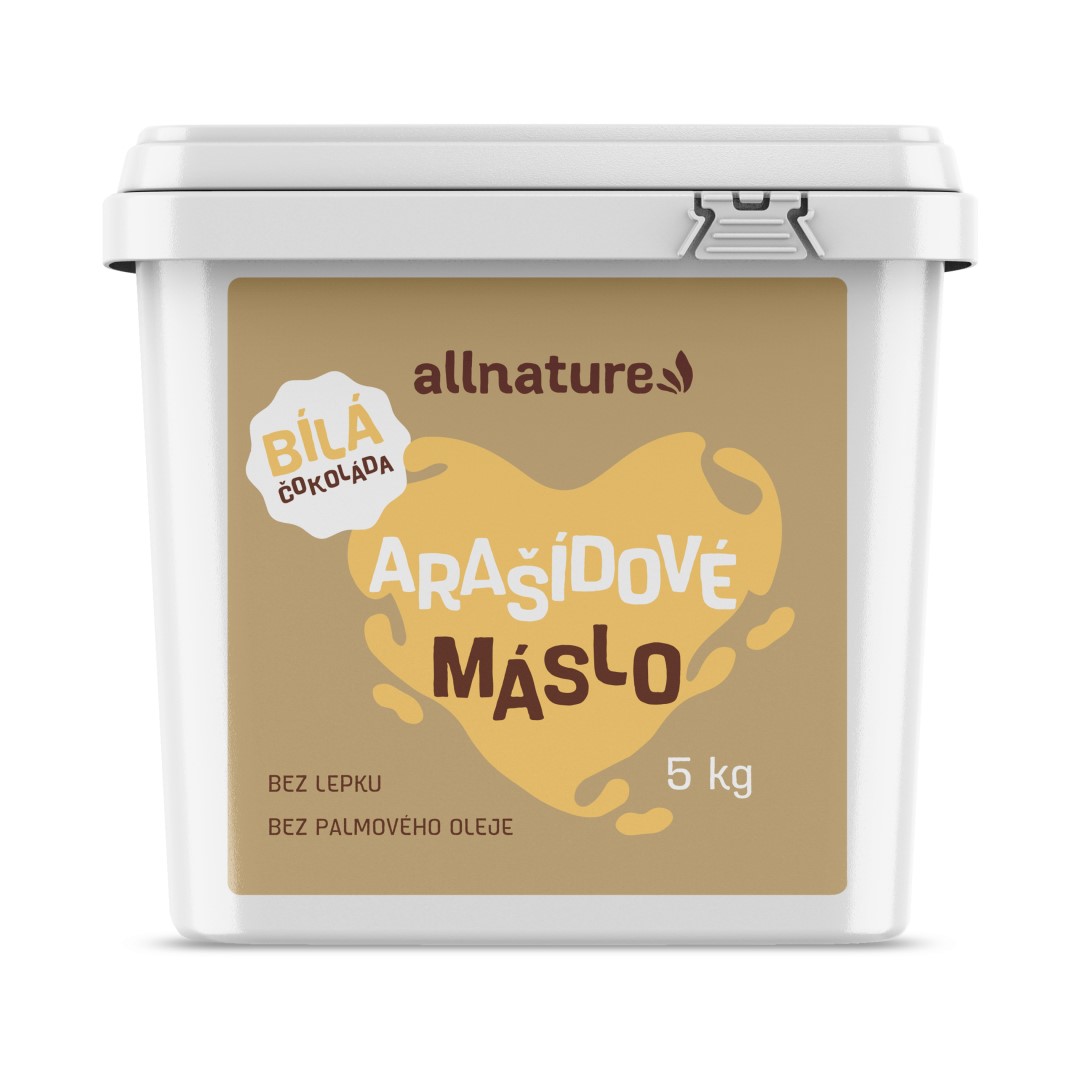 Allnature Arašídový krém bílá čokoláda 5 kg Allnature