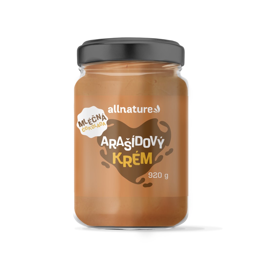 Allnature Arašídový krém s mléčnou čokoládou 920 g Allnature