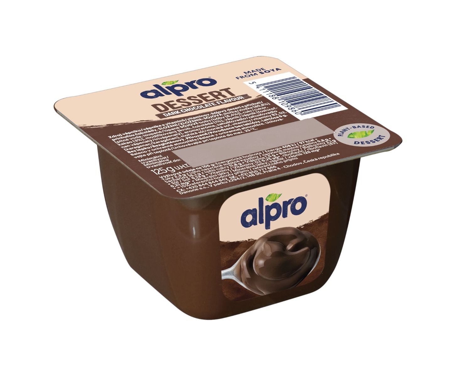 Alpro Sójový dezert s příchutí hořké čokolády 125 g Alpro