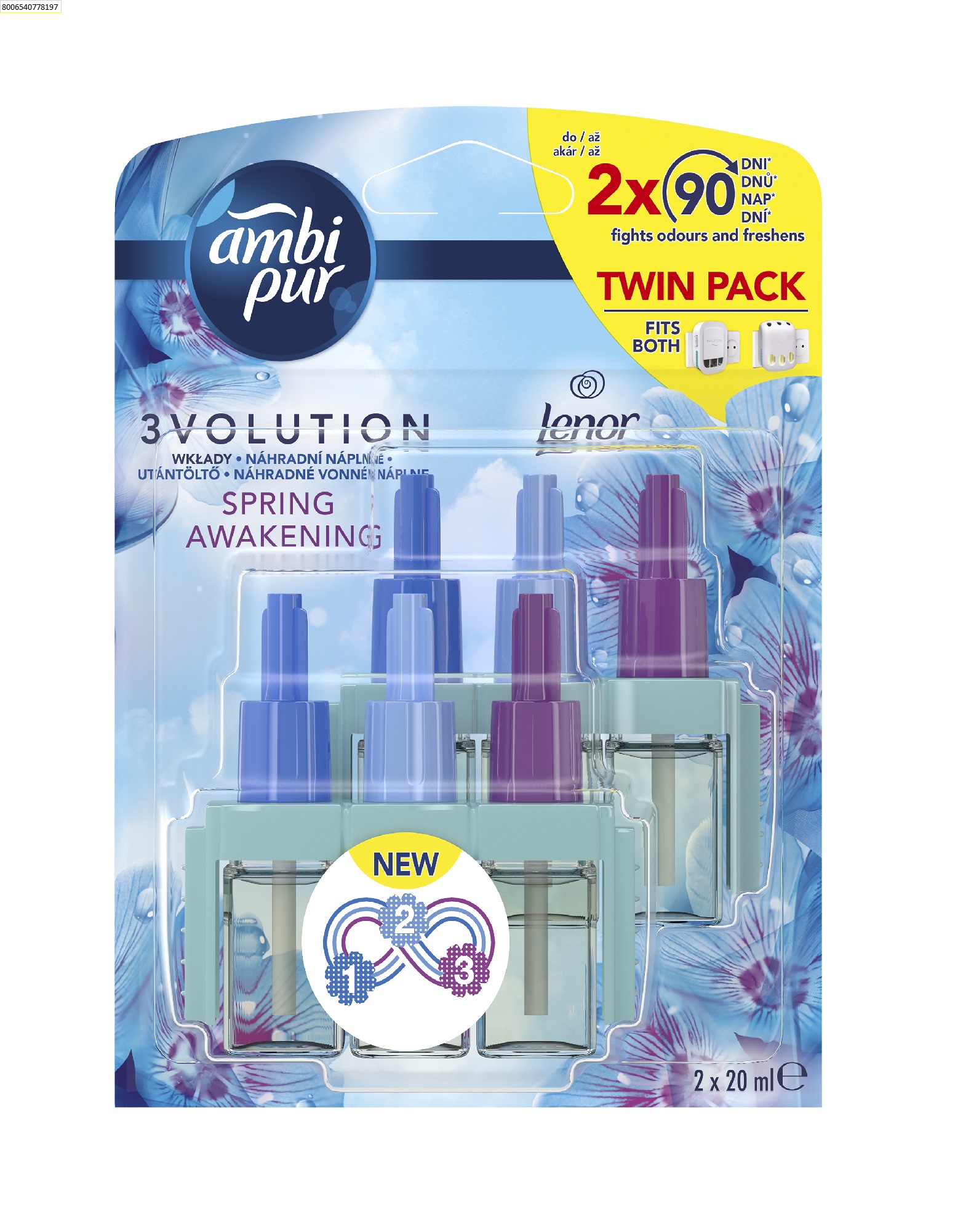 Ambi Pur 3volution Spring Awakening náhradní náplň 2x20 ml Ambi Pur