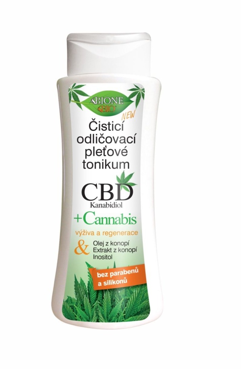 BIO BIONE CBD Čisticí odličovací pleťové tonikum 255 ml BIO BIONE