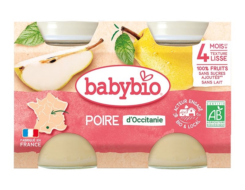 Babybio Hruška 2x130 g Babybio