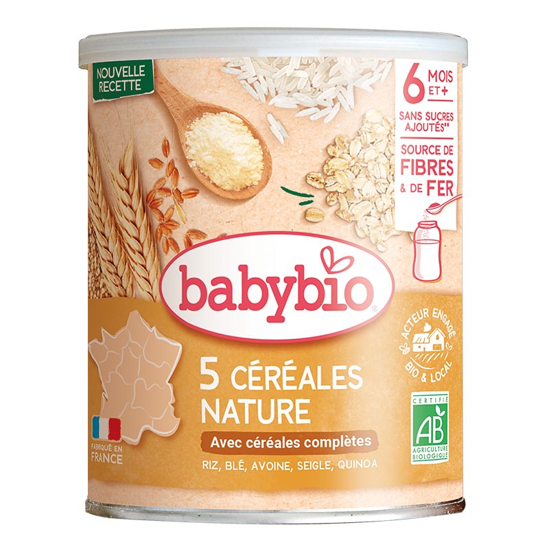 Babybio Nemléčná vícezrnná obilná kaše 220 g Babybio