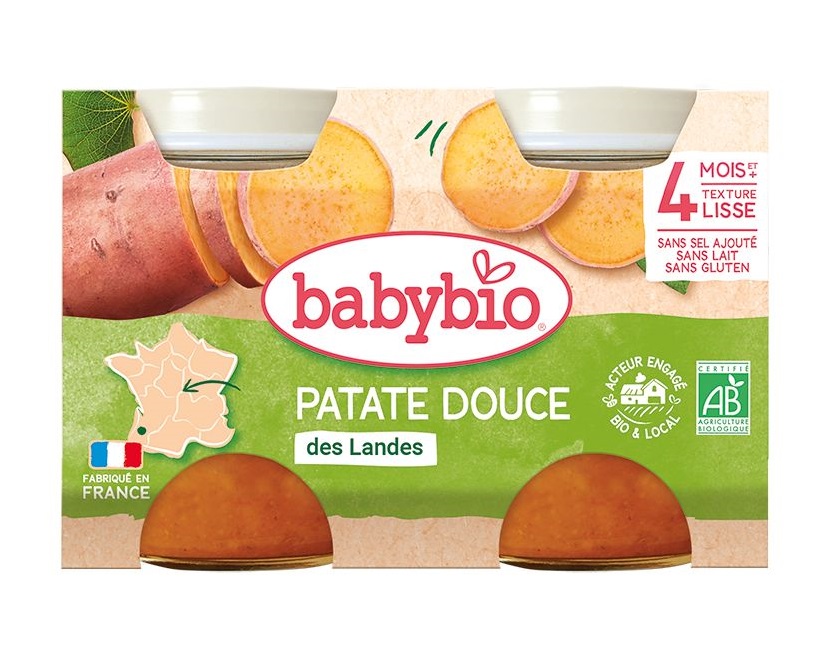 Babybio Sladké brambory 2x130 g Babybio
