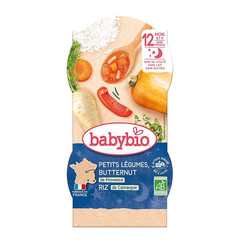 Babybio Zelenina s rýží 2x200 g Babybio