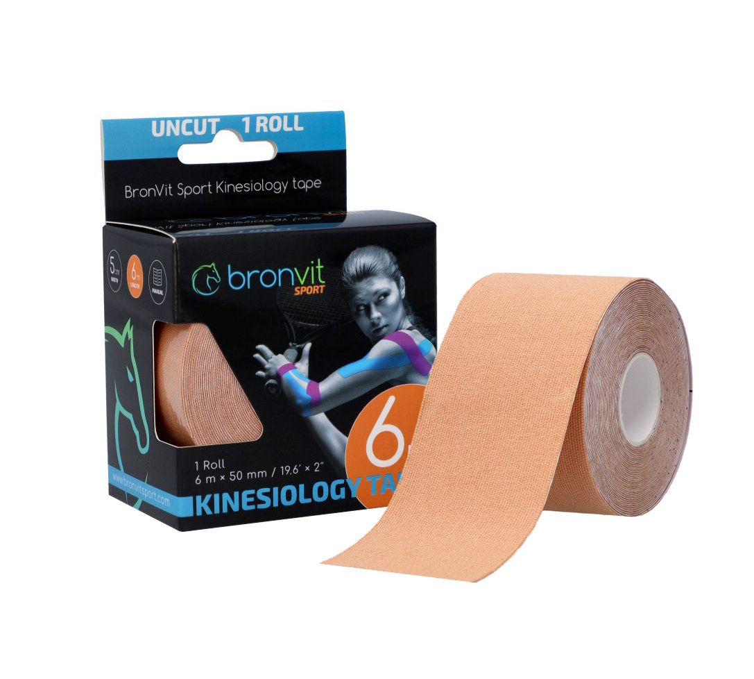 BronVit Sport Kinesio Tape classic 5 cm x 6 m tejpovací páska béžová BronVit Sport
