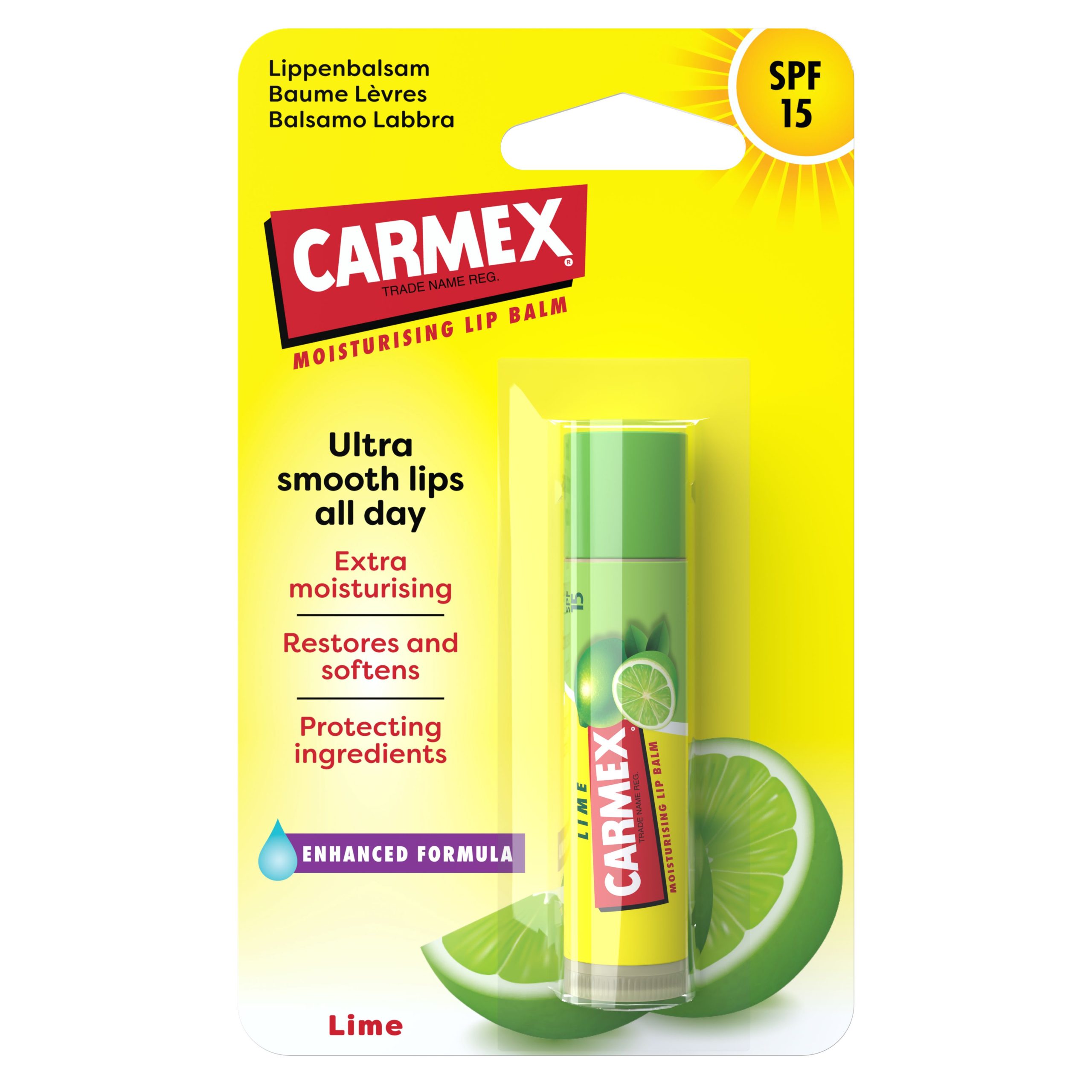 CARMEX Balzám na rty ultra hydratační Limetka SPF15 4