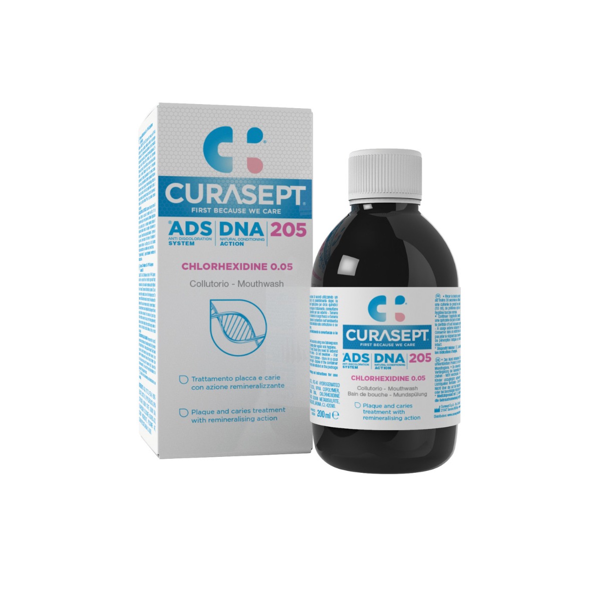 CURASEPT ADS DNA 205 ústní voda 200 ml CURASEPT