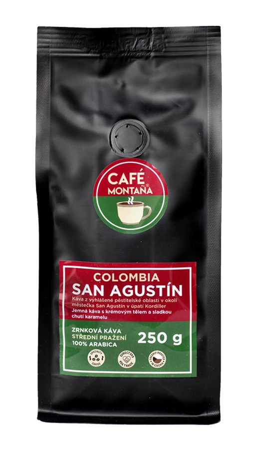 Café Montana Colombia San Agustín zrnková káva 250 g Café Montana