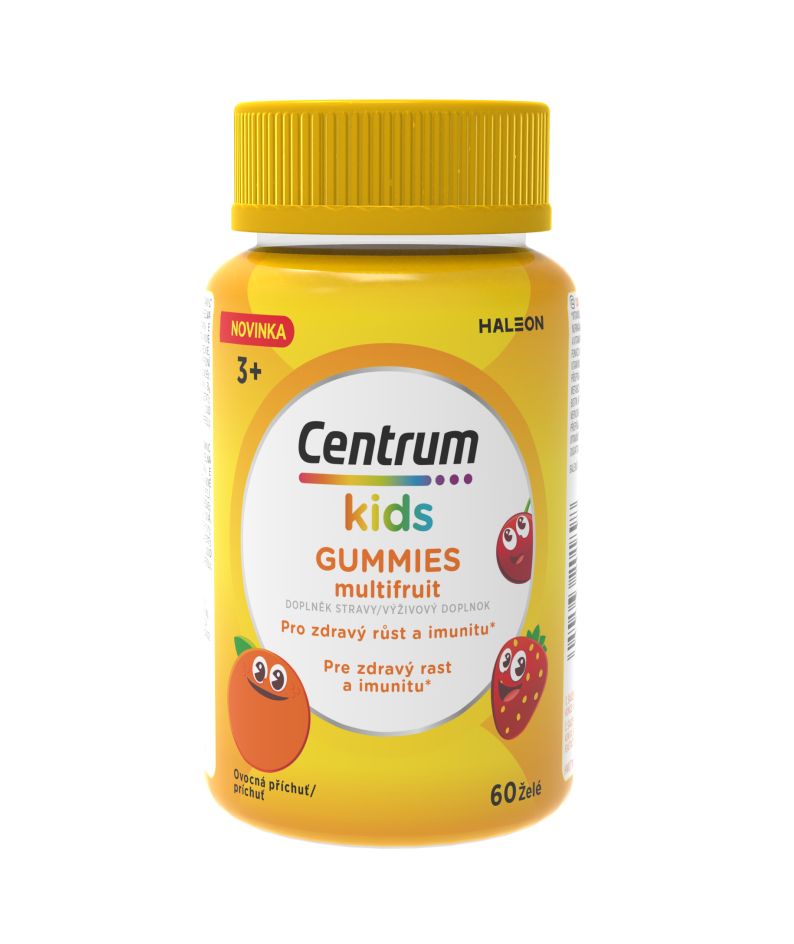 Centrum Kids Gummies multivitamín pro děti multifruit želé 60 ks Centrum