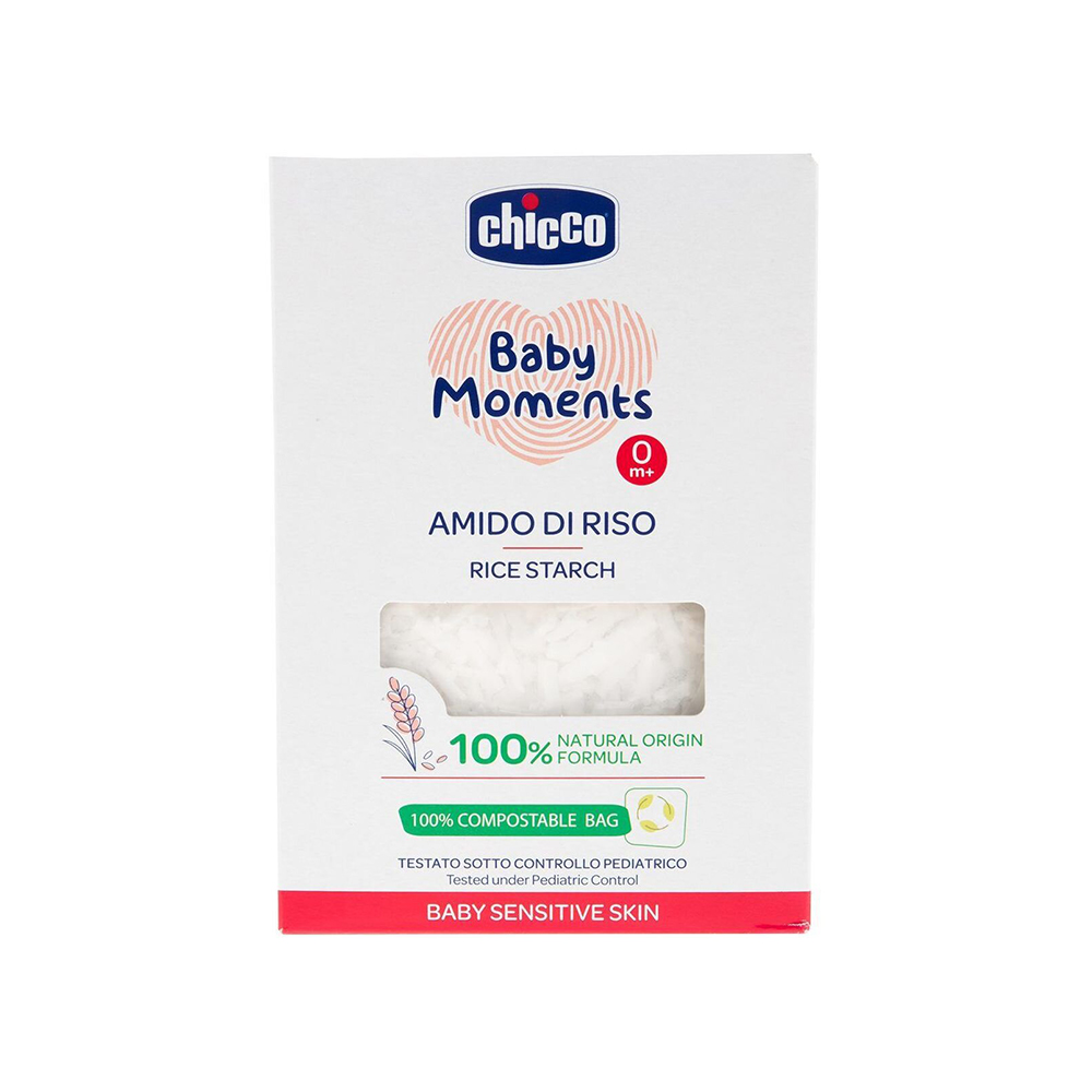 Chicco Dětský škrob do koupele Baby Moments Sensitive 250 g Chicco