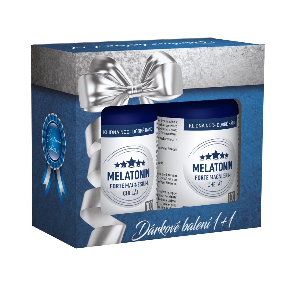 Clinical Melatonin Forte Magnesium chelát 100+100 tablet dárkové balení Clinical