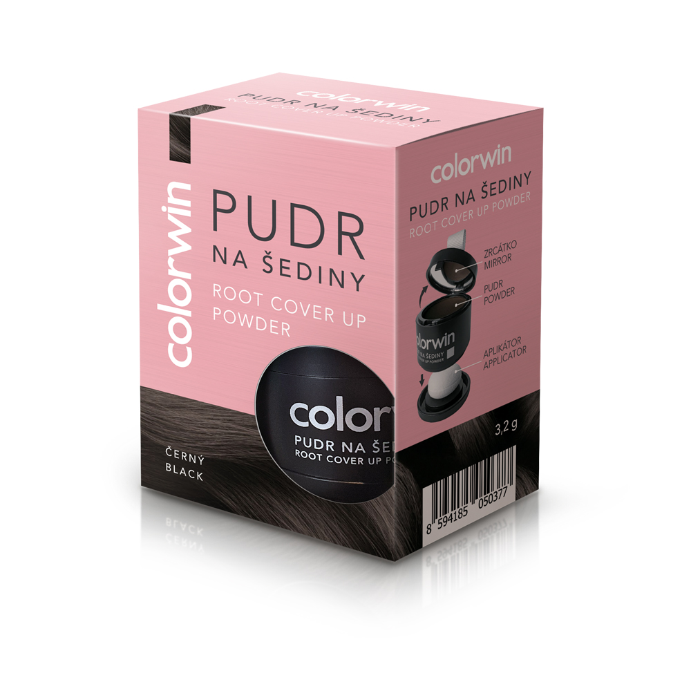 Colorwin Pudr na šediny černý 3