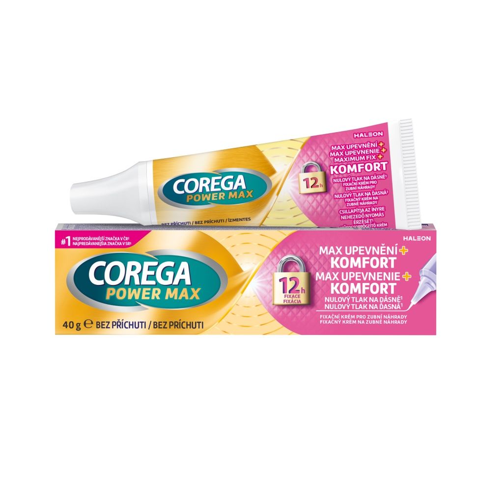 Corega Power Max upevnění a komfort fixační krém 40 g Corega