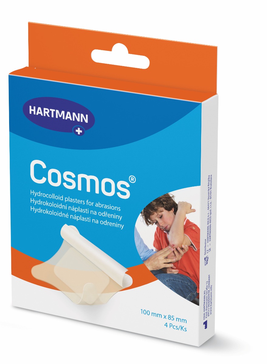 Cosmos Náplast na odřeniny 100 x 85 mm 4 ks Cosmos