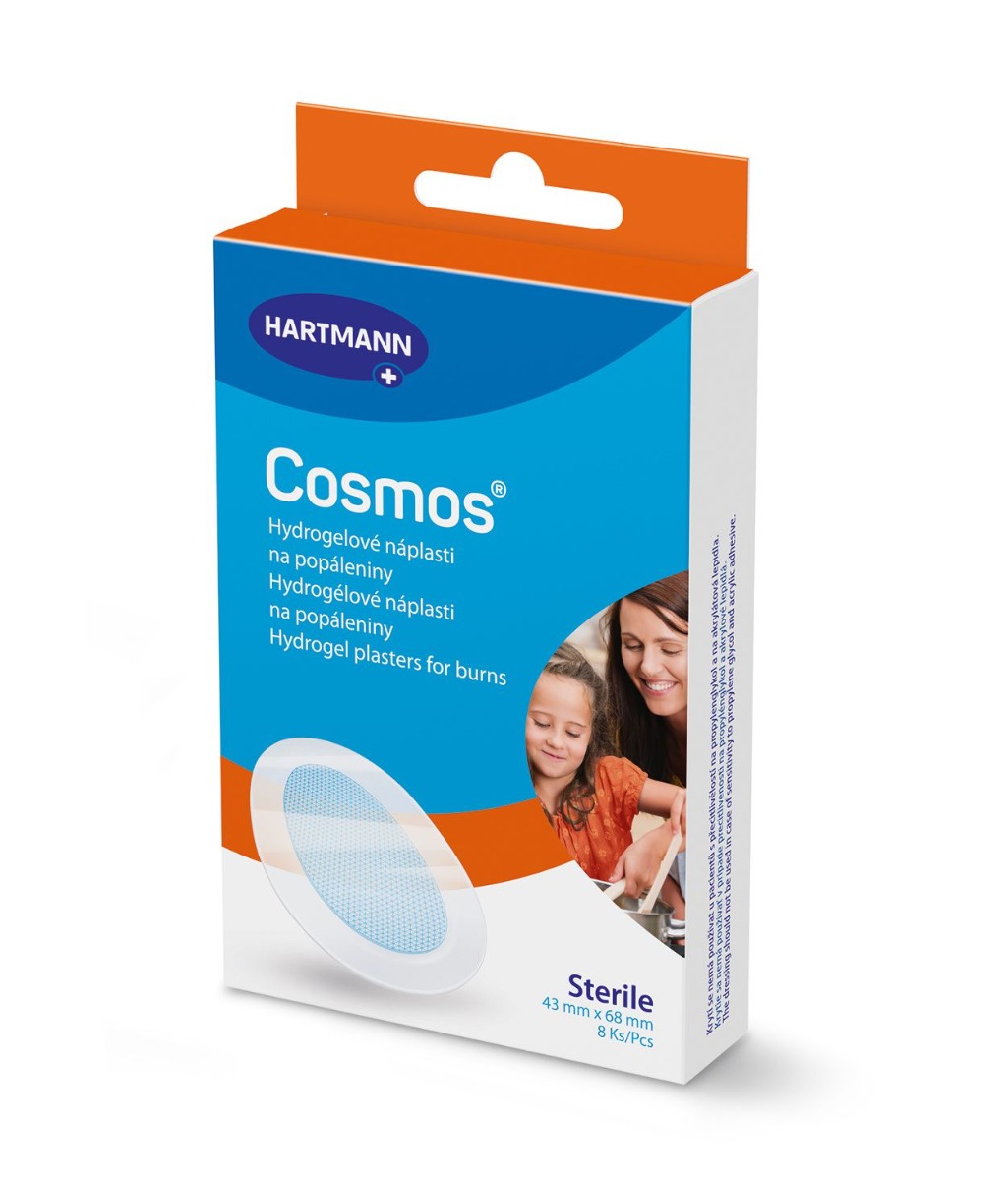 Cosmos Náplasti na popáleniny 68 x 43 mm 8 ks Cosmos