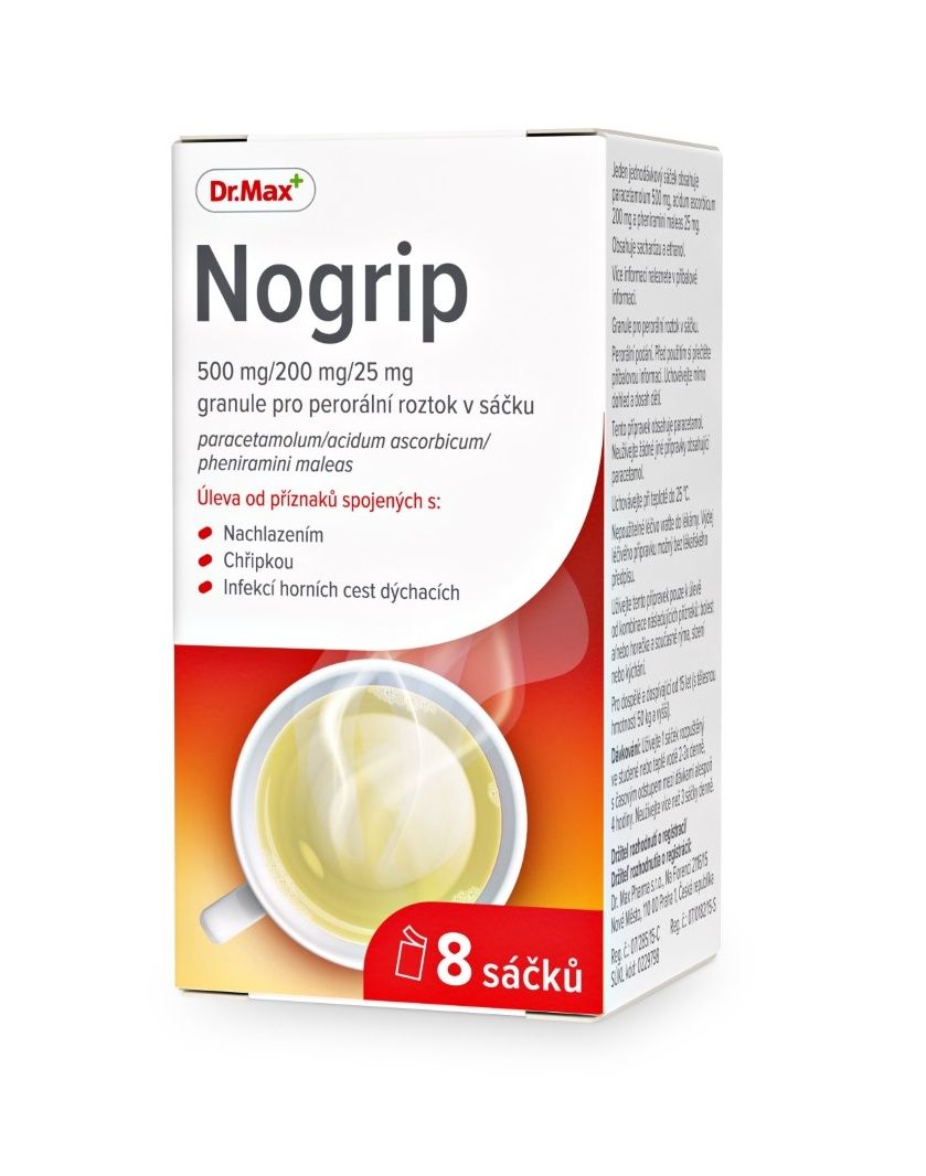 Dr. Max Nogrip 500 mg/200 mg/25 mg 8 sáčků Dr. Max