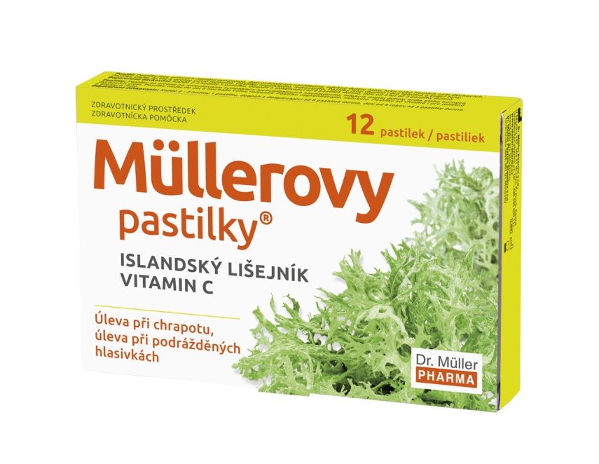 Dr. Müller Müllerovy pastilky islandský lišejník 12 pastilek Dr. Müller
