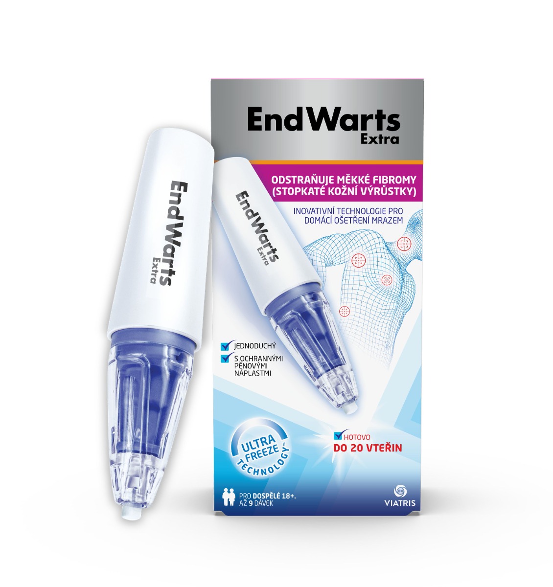 EndWarts Extra kryoterapie fibromů 14