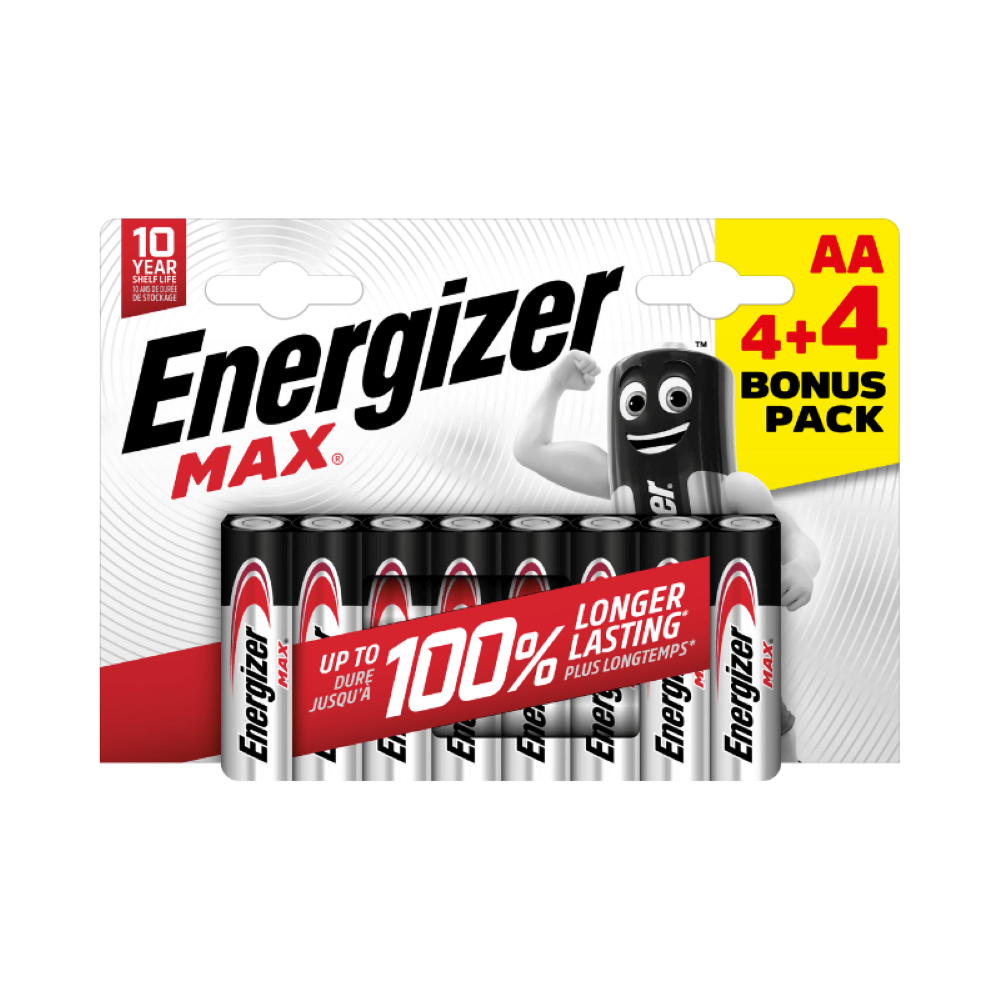Energizer MAX baterie AA 4+4 ks Energizer