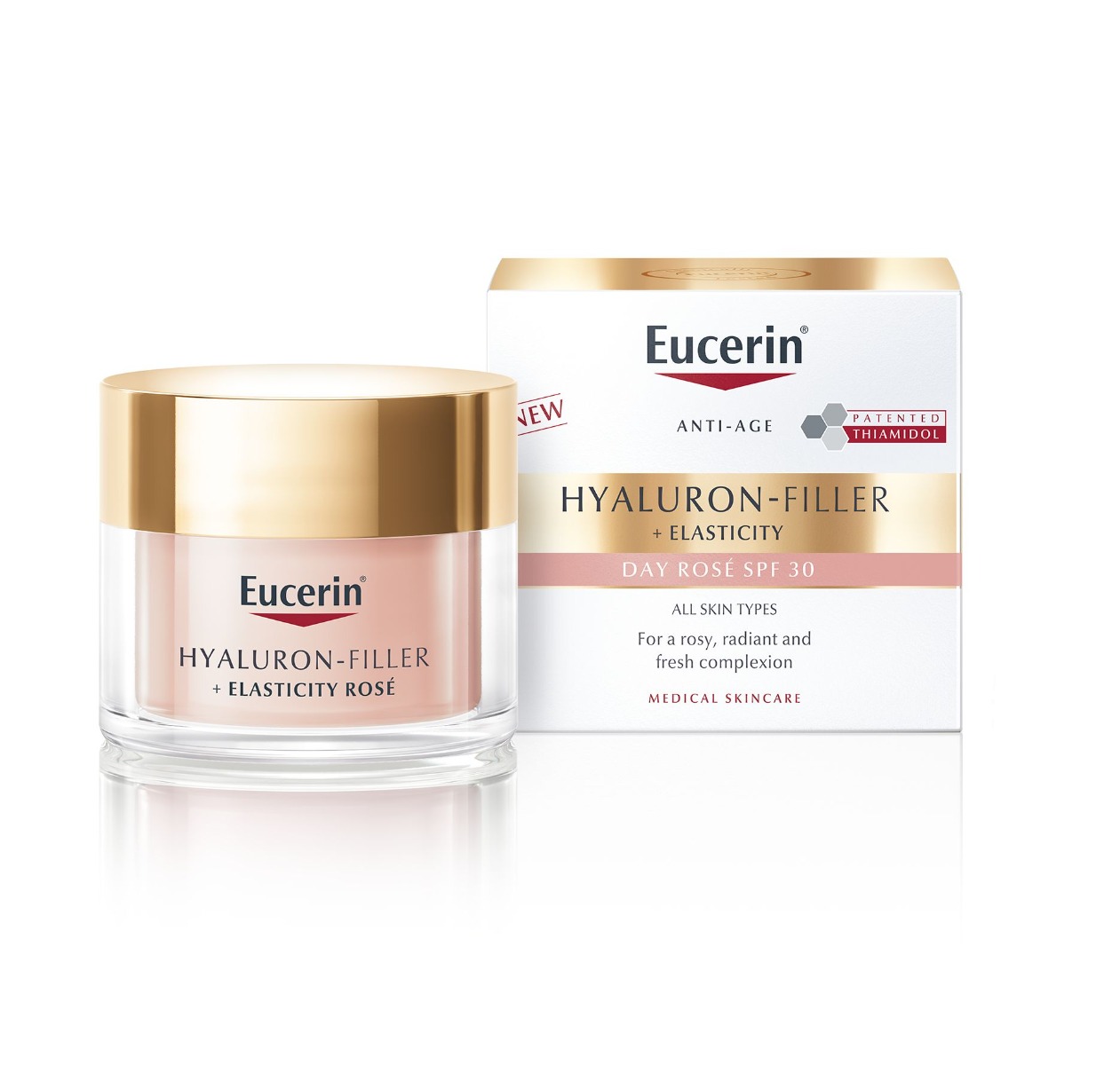 Eucerin Hyaluron-Filler + Elasticity Rosé SPF30 denní krém 50 ml Eucerin