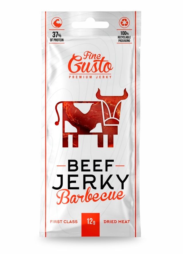 Fine Gusto Hovězí jerky BBQ 12 g Fine Gusto